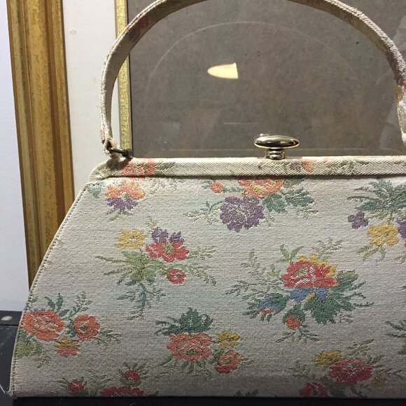 VINTAGE FORMAL FLORAL PURSES SIZE S - Picture 3 of 10